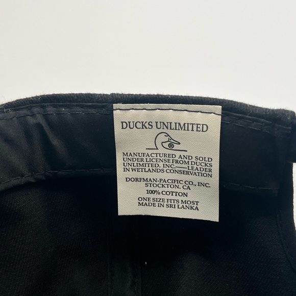 Ducks Unlimited Strapback Embroidered Logo Hat Cap Blue Hunting Vintage Retro - Picture 7 of 8